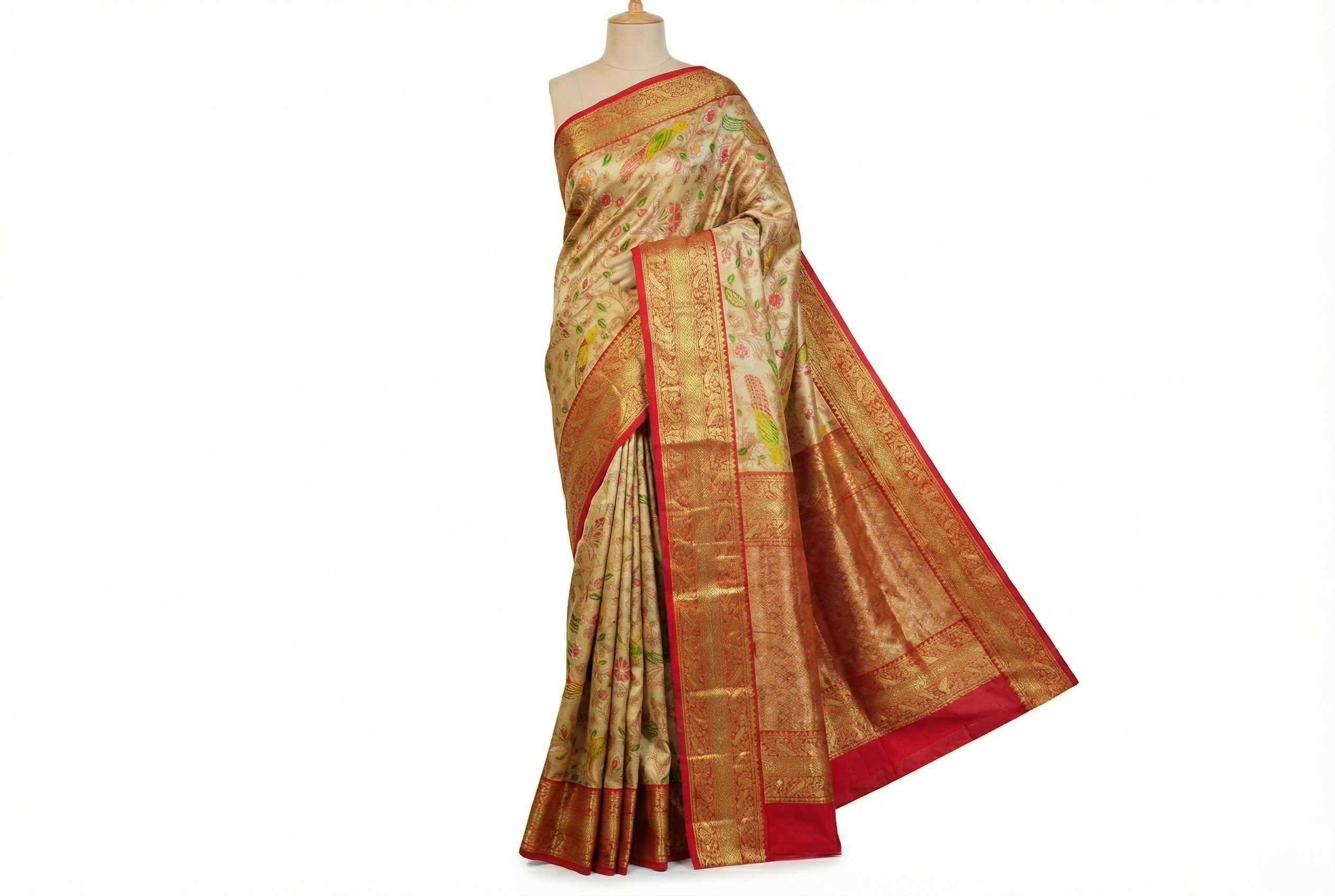 Silk Figure Glove Stone Work Saree
