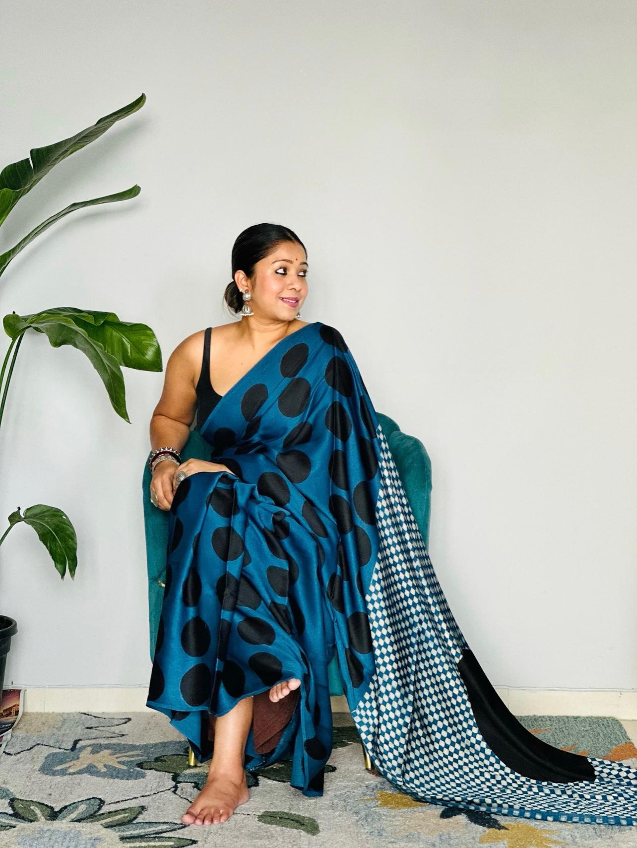 Polka Dots  Original Japan Satin (Devsena satin)