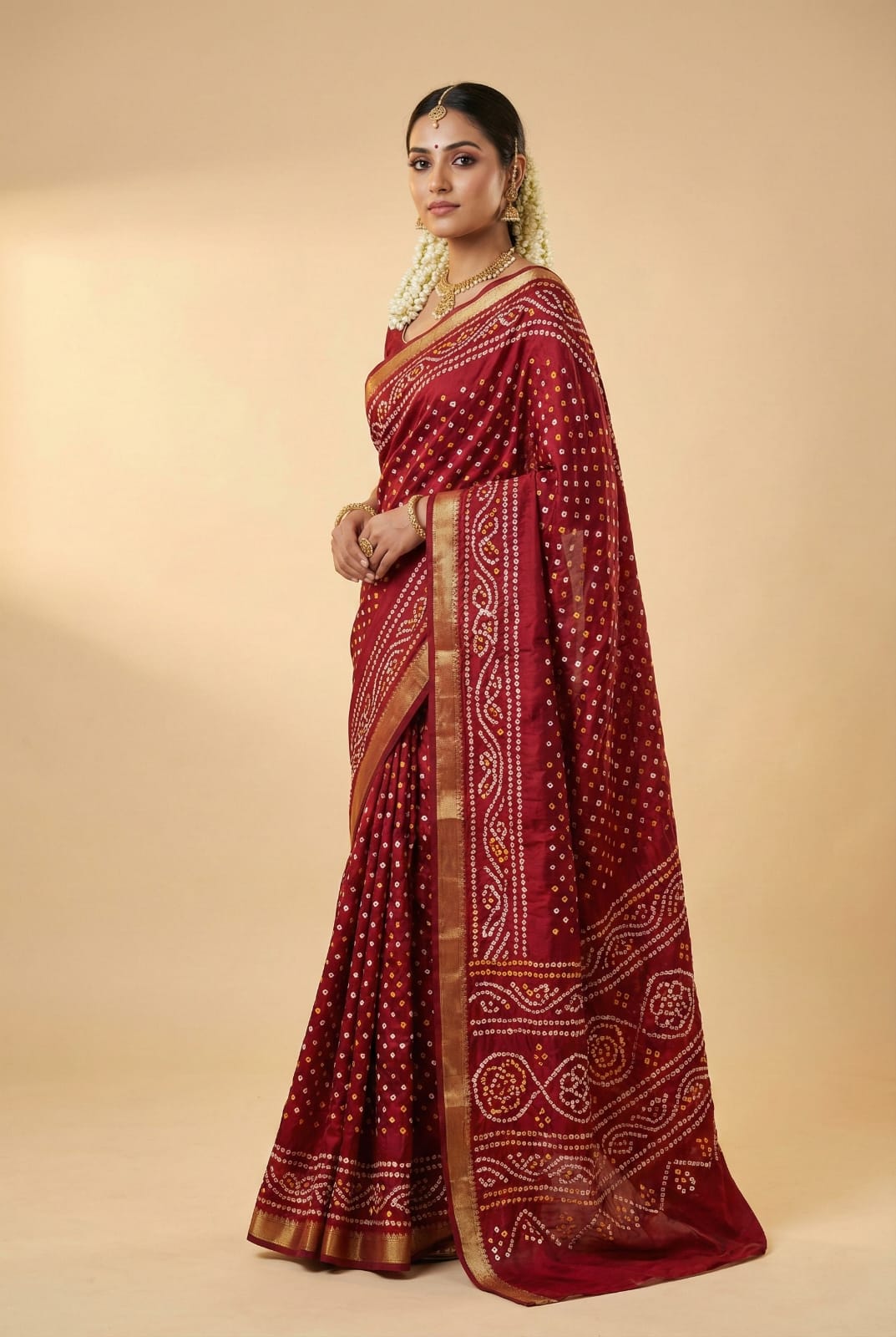 Bandhej Print Sarees